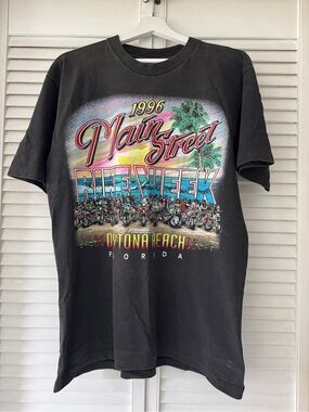 Vintage Bike Week 1996 Main Street Daytona Beach Florida Tshirt